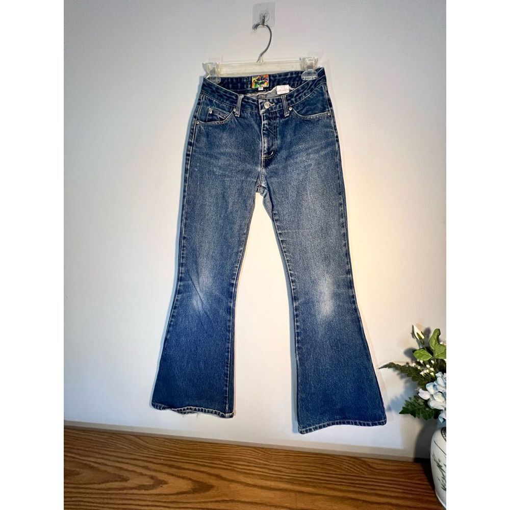 Y2K Paris Blues Flare bottom